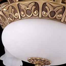 Moderne Samtids Annet Metall Lysekrone