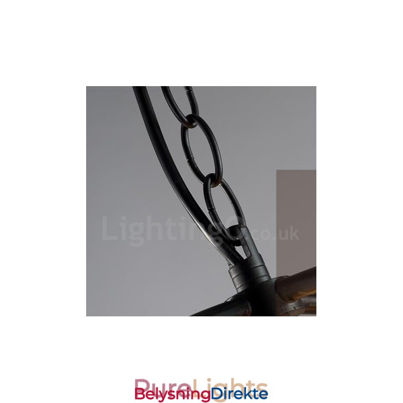 Metallkuleformet Vintage Pendellampe Med 6 Lys