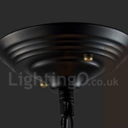 Metallkuleformet Vintage Pendellampe Med 6 Lys