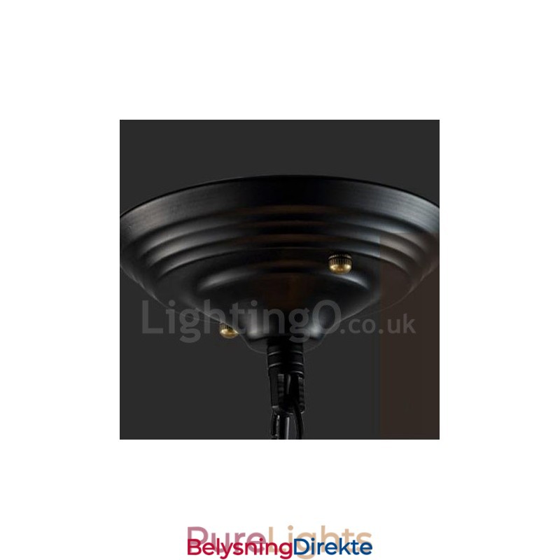 Metallkuleformet Vintage Pendellampe Med 6 Lys