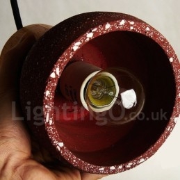 Moderne Samtidsstil 1 Lys Trebetong Pendellampe