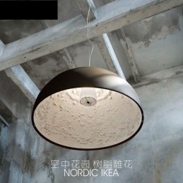 Svart Rustikk Lodge 1 Lys Pendellampe