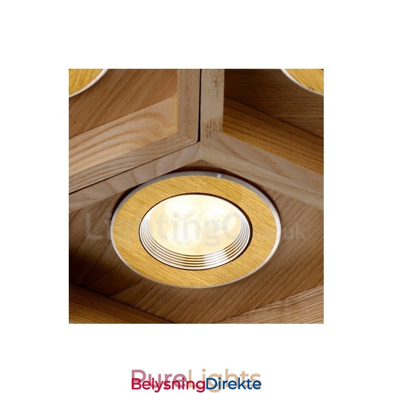 6 Lys Moderne Og Moderne Pendellampe I Tre