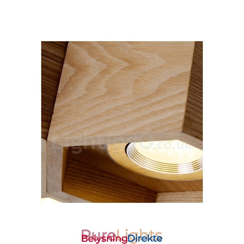 12-Lys Moderne Og Moderne Pendellampe I Tre