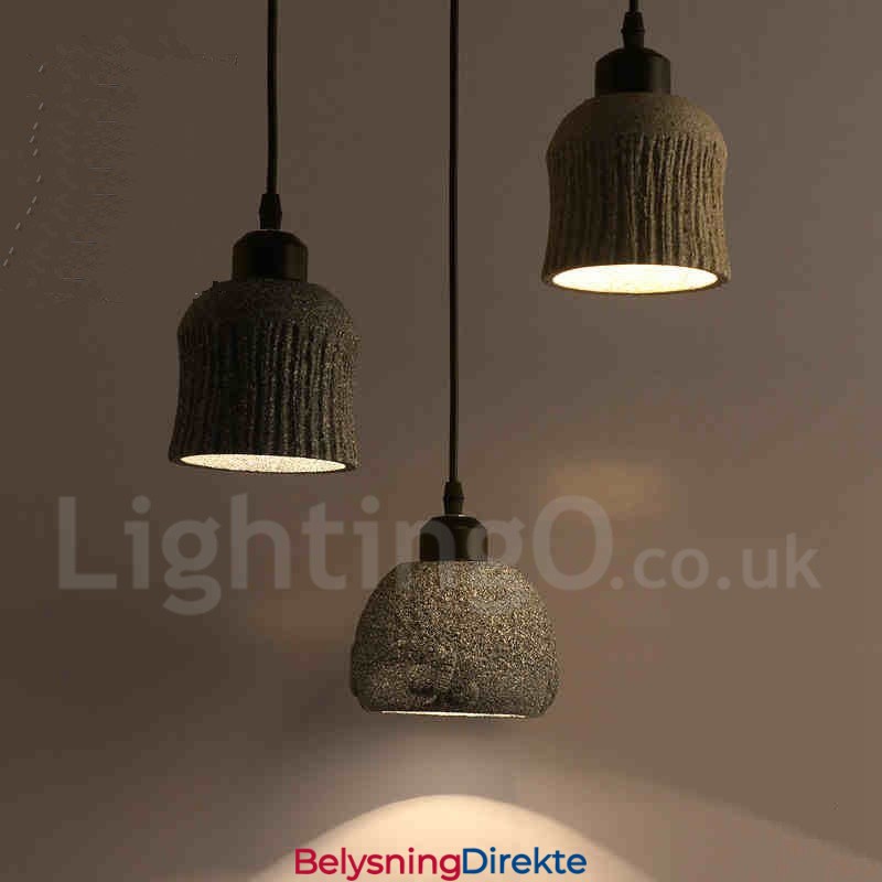 Retro Vintage Trebetong Pendellampe