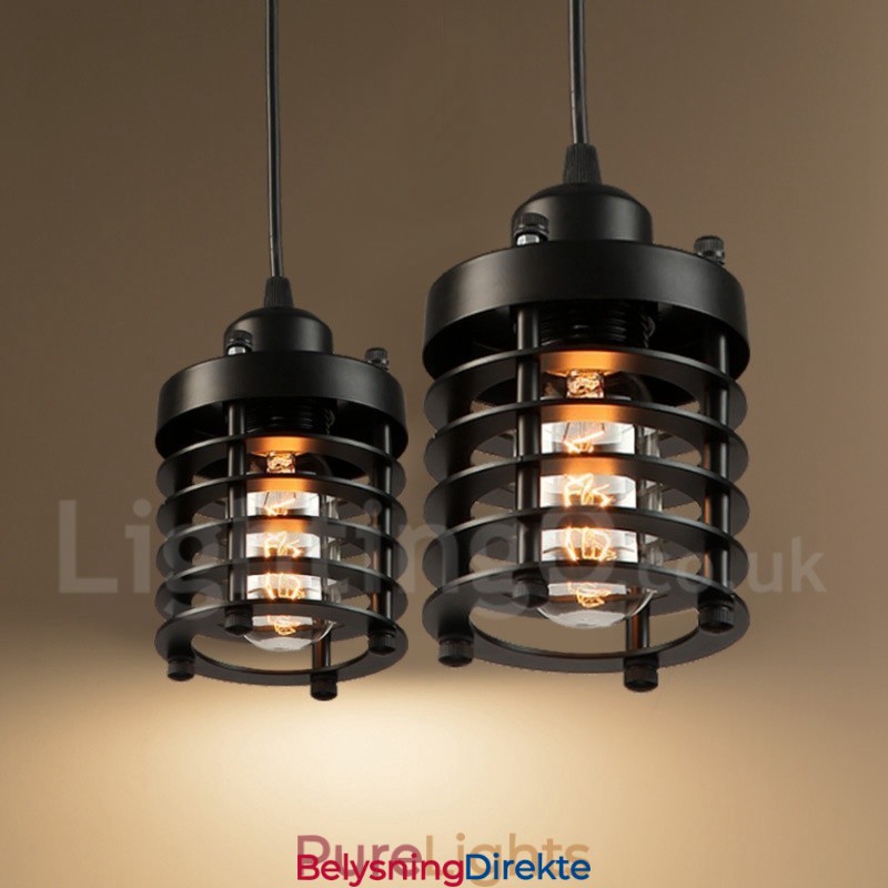 1 Lys Retro Vintage Kobber Pendellampe