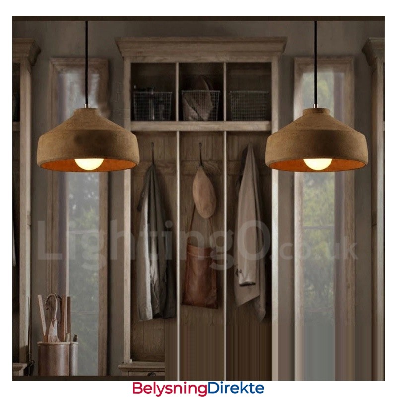 Moderne, Samtidskunst Betong Pendellampe Med Én Lyskilde