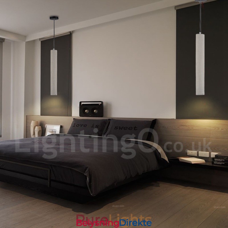 Moderne Og Samtidskunst Betong Pendellampe Med 1 Lys