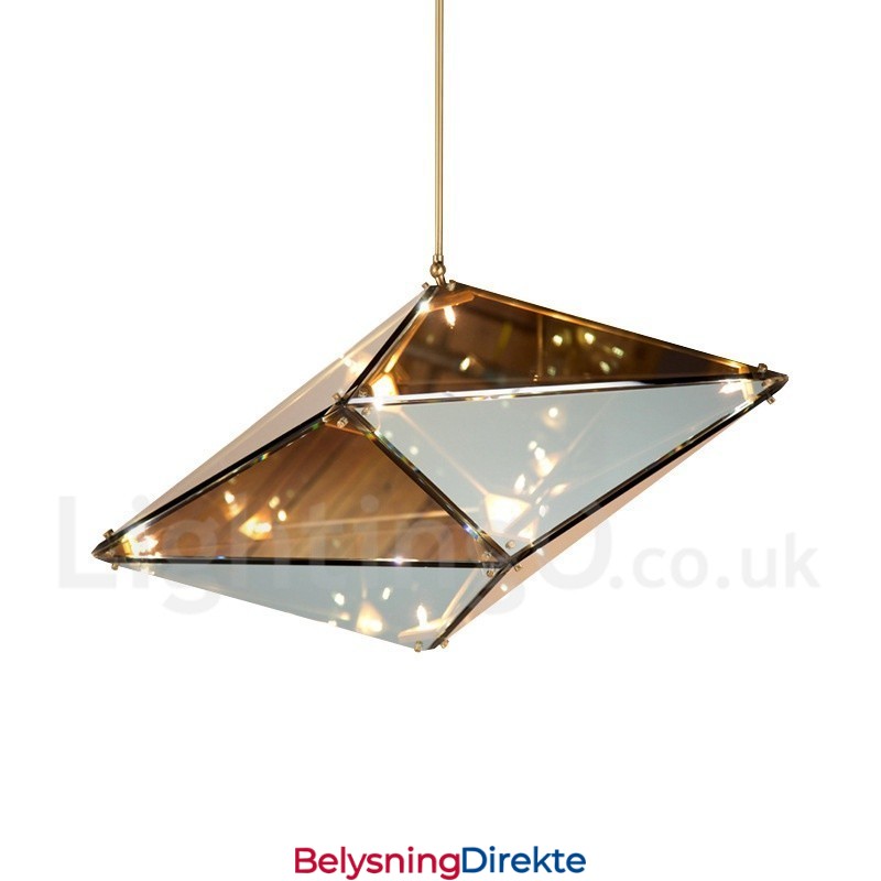 Moderne Og Moderne Pendellampe Med Glassskjerm