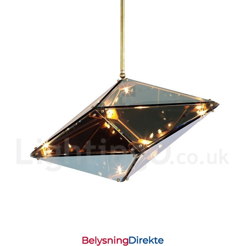 Moderne Og Moderne Pendellampe Med Glassskjerm