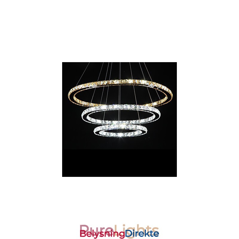 Taklamper Med Moteriktig Ringkrystalltaklampe