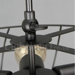 Retro Vintage Pendellampe Med 5 Lys