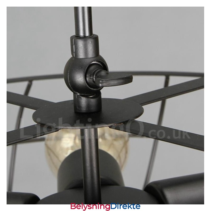 Retro Vintage Pendellampe Med 5 Lys