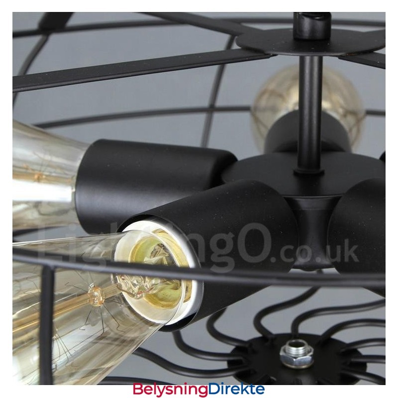 Retro Vintage Pendellampe Med 5 Lys