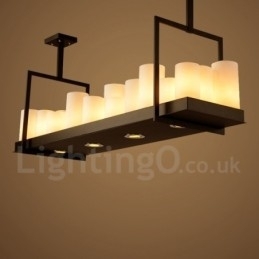 Rustikk Lodge Vintage Lysestake Anhengslampe