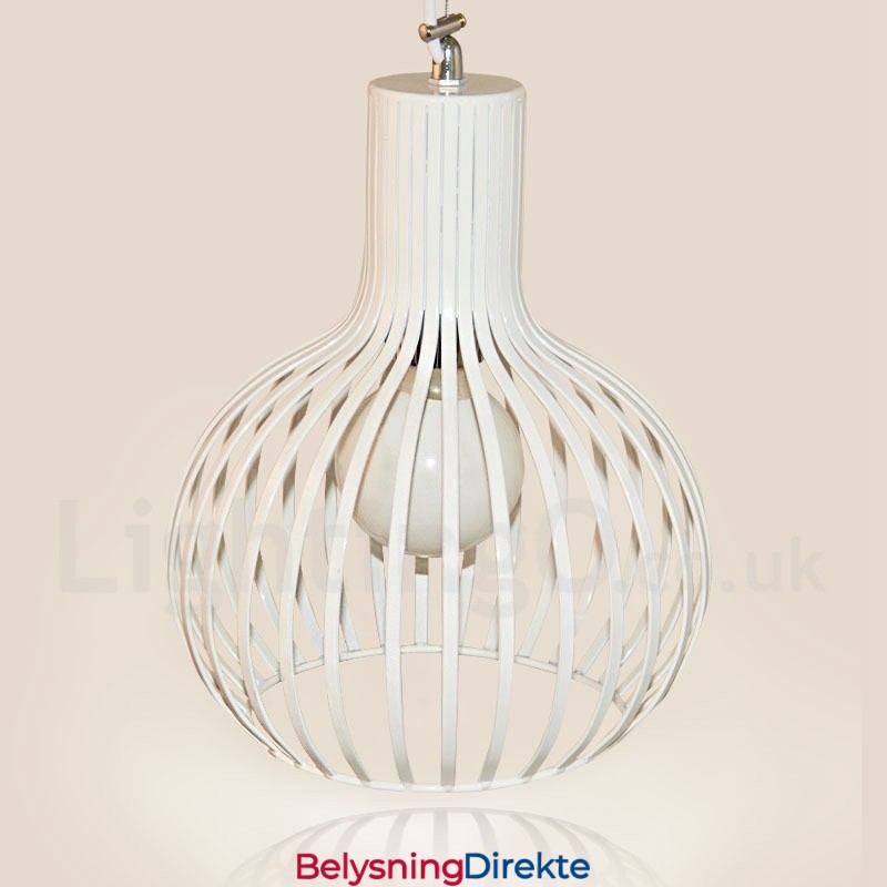 Moderne Og Moderne Metall 1 Lys Globeformet Anhengslampe