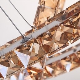 Taklamper Med Moteriktig Ringkrystalltaklampe