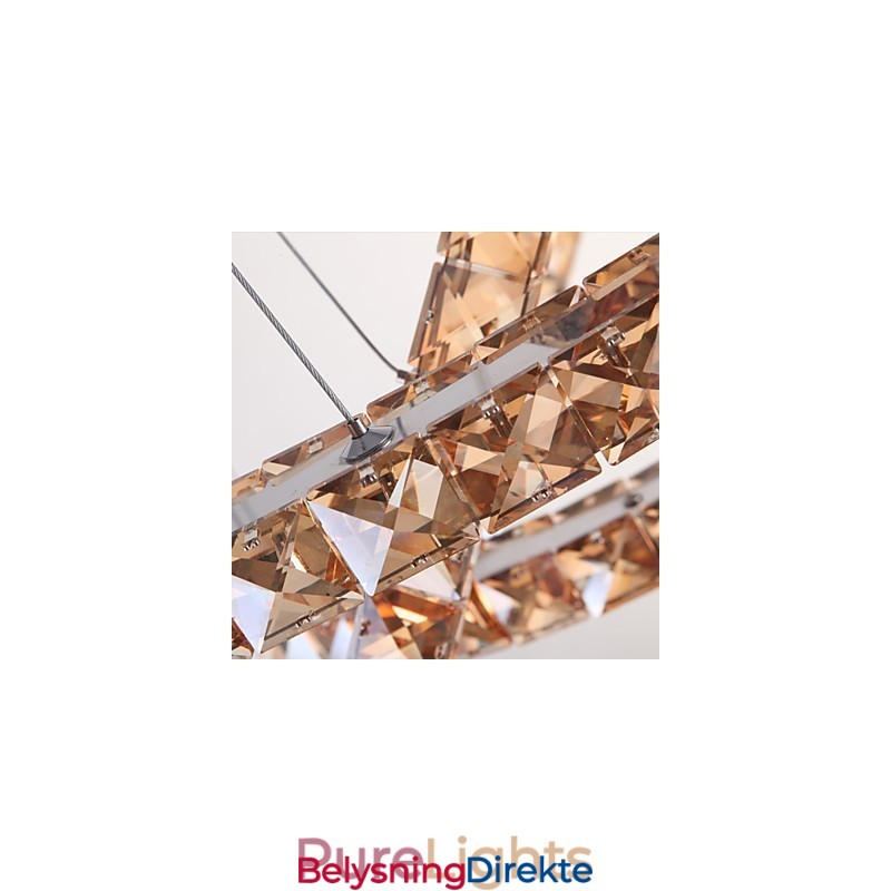 Taklamper Med Moteriktig Ringkrystalltaklampe