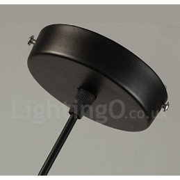 Retro Vintage Metall Pendellampe Med 1 Lys