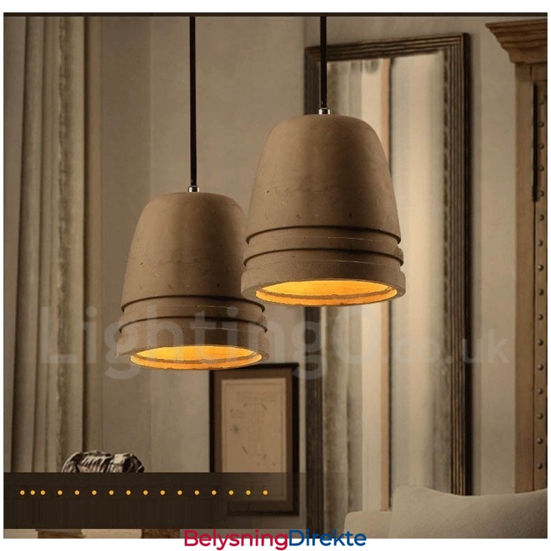 Retro Vintage Betong Pendellampe