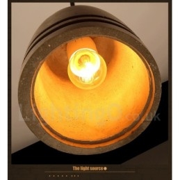 Retro Vintage Betong Pendellampe