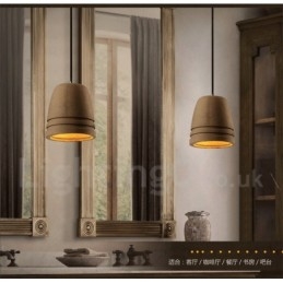 Retro Vintage Betong Pendellampe