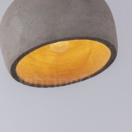 Retro Vintage Trebetong Pendellampe Med Én Lyskilde