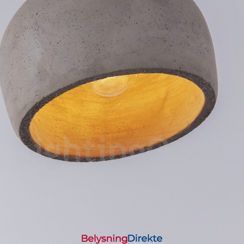 Retro Vintage Trebetong Pendellampe Med Én Lyskilde