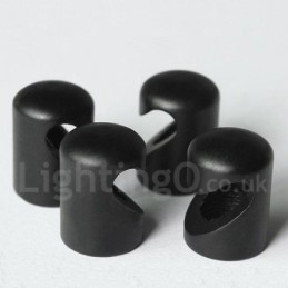 For 3-Lyss Svart Pendellampe Med Glassskjerm