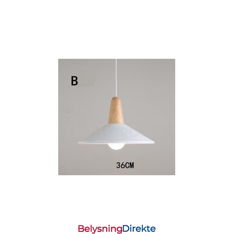 Moderne Samtidsstil Tre Metall Flerfarget Pendellampe