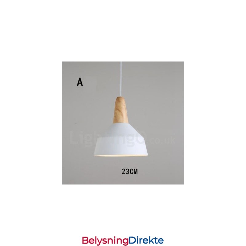 Moderne Samtidsstil Tre Metall Flerfarget Pendellampe