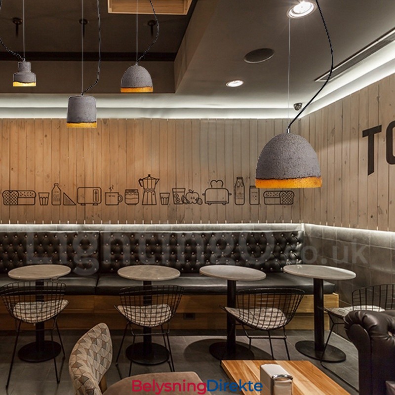 Moderne Og Samtidskunst Betong Pendellampe Med 1 Lys