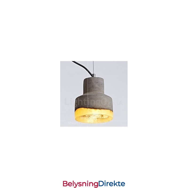 Moderne Og Samtidskunst Betong Pendellampe Med 1 Lys