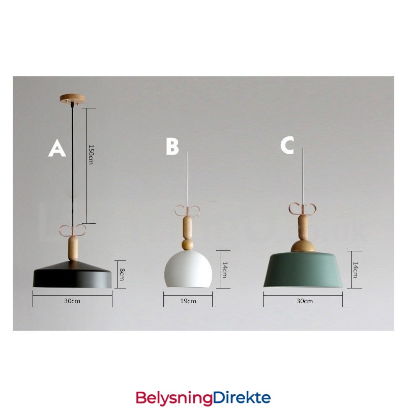 Moderne, Samtidskunstnerisk Flerfarget Pendellampe