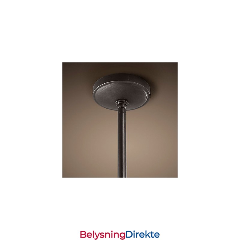 Retro Stil Jern Pendellampe Med 12 Lys I Stearinlysfunksjon