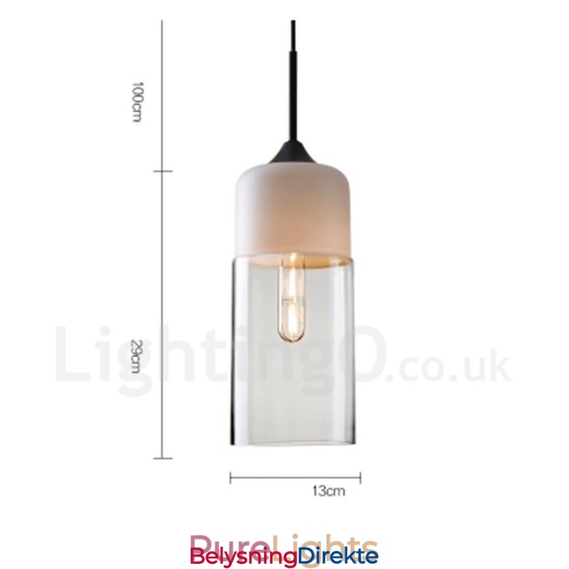 Moderne Og Moderne Pendellampe Med Glassskjerm