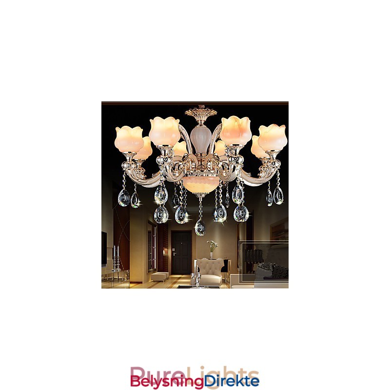 Europeisk Stil Jade Pendellampe Krystall Pendellampe