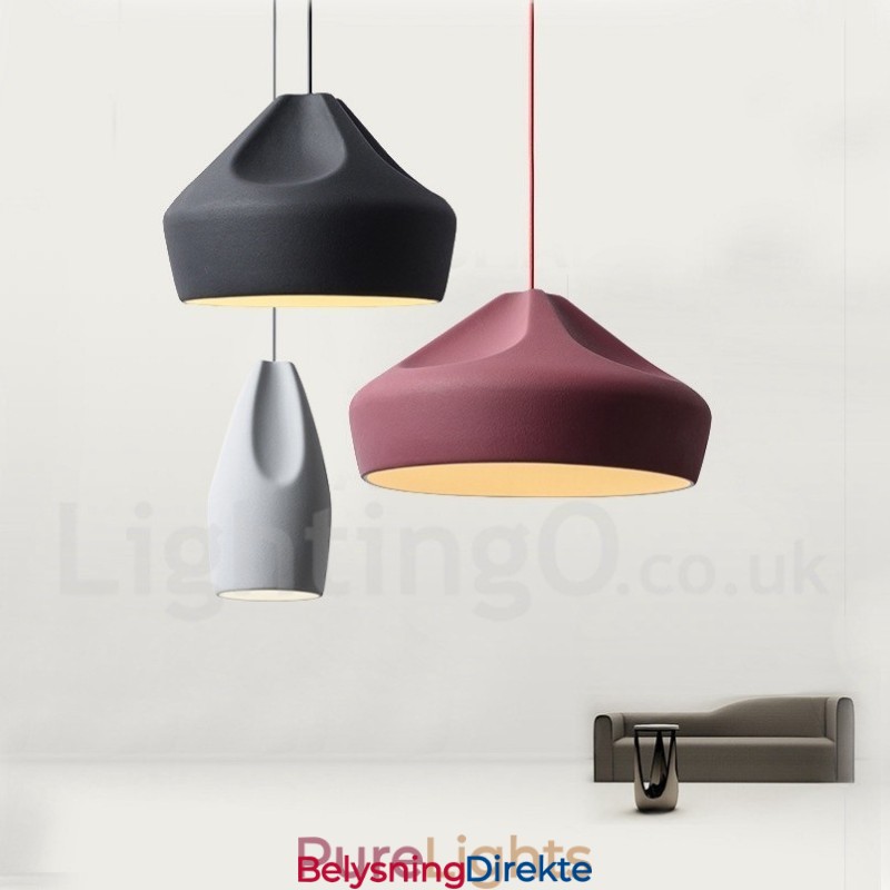 Moderne, Samtidskunstnerisk Pendellampe I Flere Farger