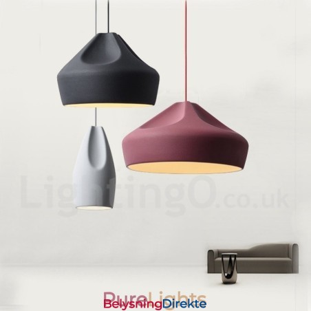 Moderne, Samtidskunstnerisk Pendellampe I Flere Farger