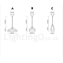 Moderne, Samtidskunstnerisk Pendellampe I Flere Farger