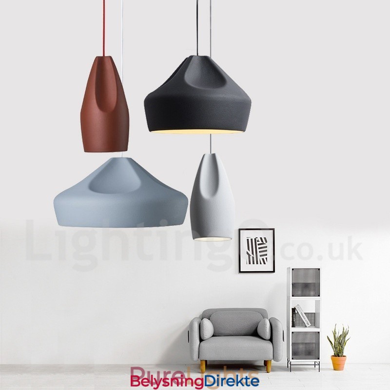 Moderne, Samtidskunstnerisk Pendellampe I Flere Farger