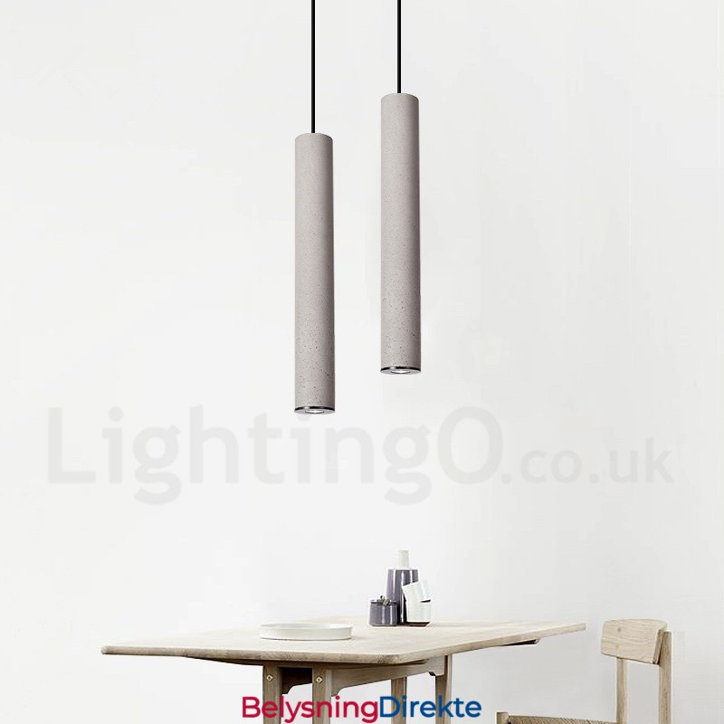 Moderne Og Samtidskunst Betong Pendellampe Med 1 Lys
