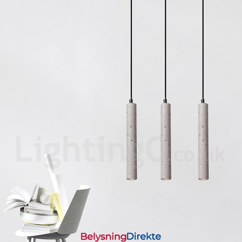 Moderne Og Samtidskunst Betong Pendellampe Med 1 Lys