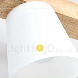 Moderne, Samtidskunstnerisk Anhengslampe I Tre Med 3 Lys