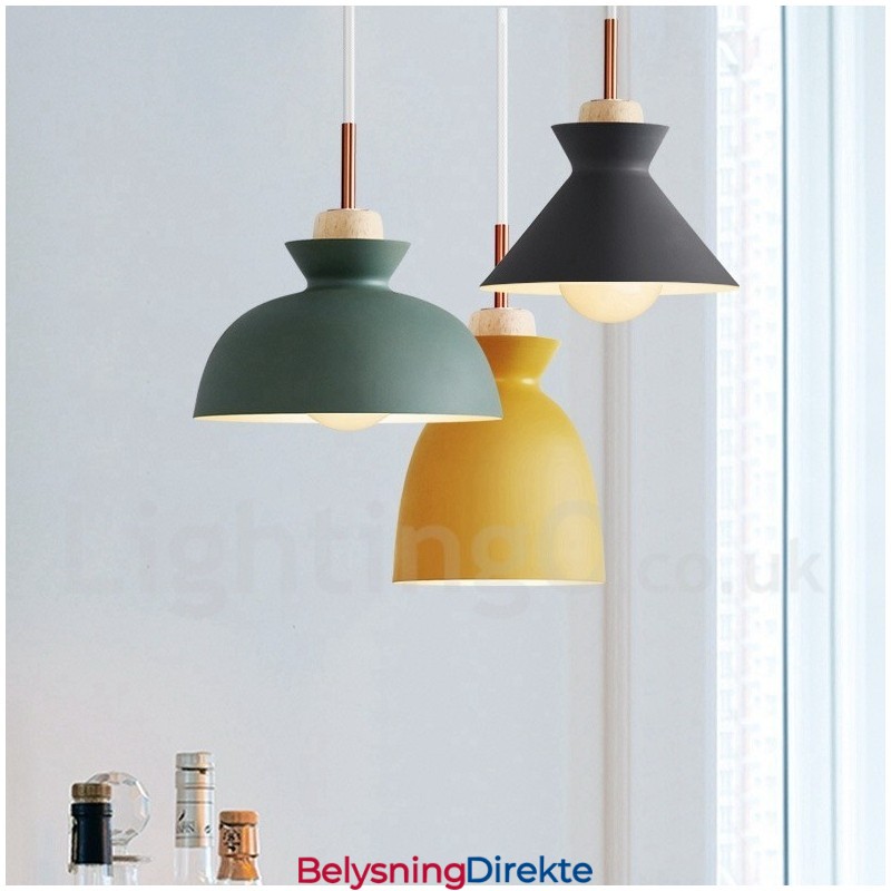 Moderne Og Moderne Metall Pendellampe I Flere Farger