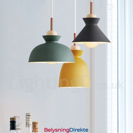 Moderne Og Moderne Metall Pendellampe I Flere Farger