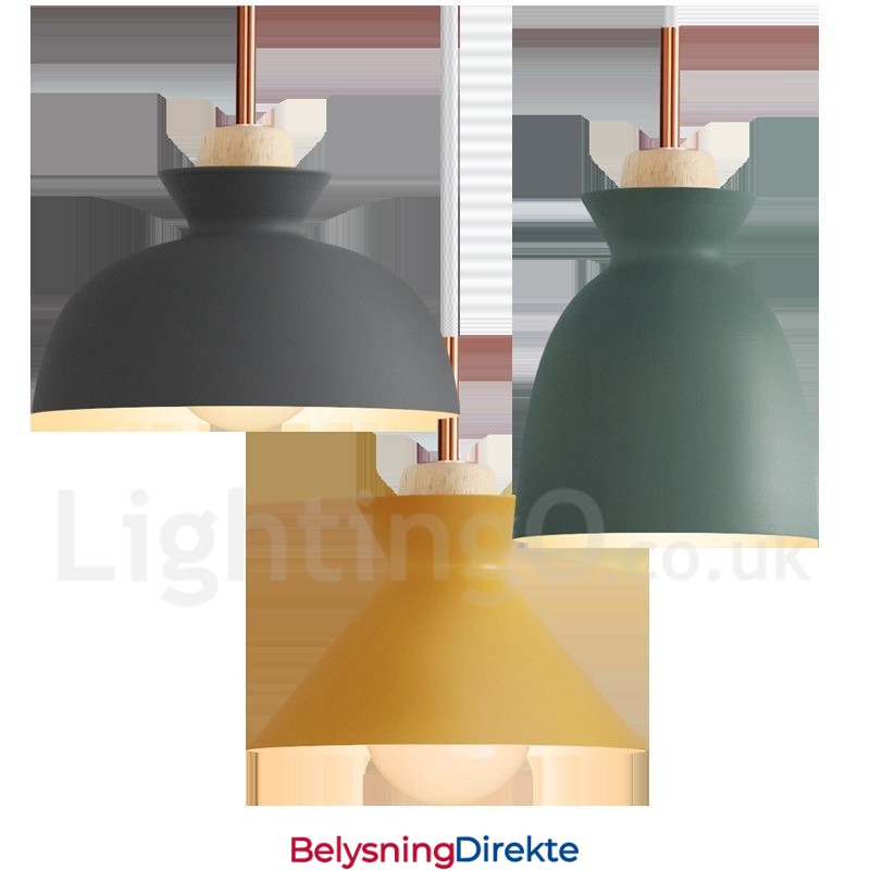 Moderne Og Moderne Metall Pendellampe I Flere Farger