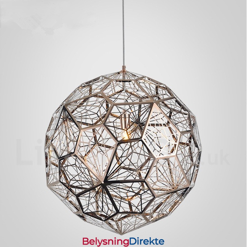 Moderne Og Moderne 1-Lys Globeformet Pendellampe