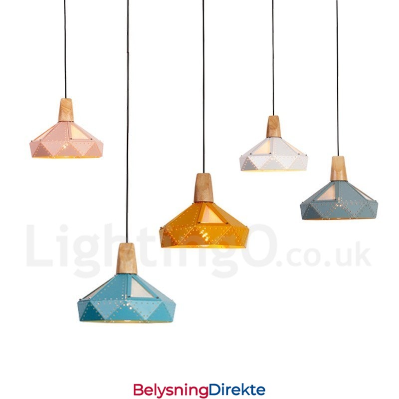 Enkel 1-Lys Moderne Samtidskunst Flerfarget Pendellampe