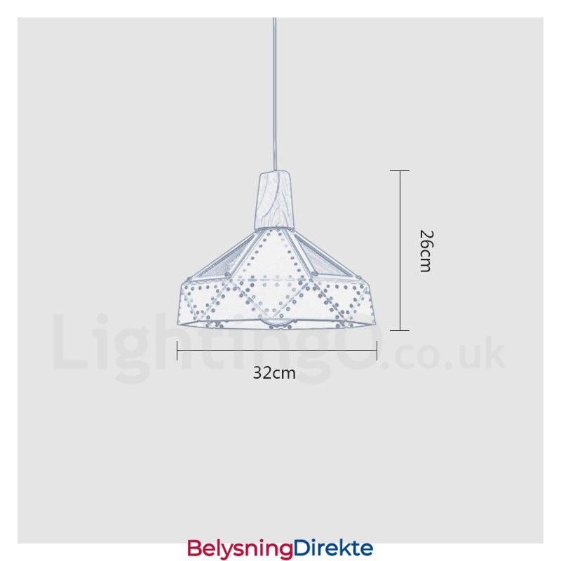 Enkel 1-Lys Moderne Samtidskunst Flerfarget Pendellampe
